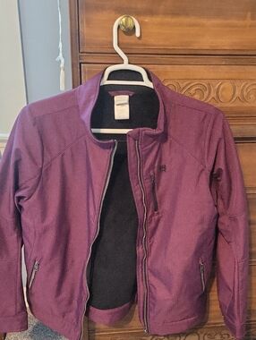 Cinch Jacket in Deep Purple with Black Trim